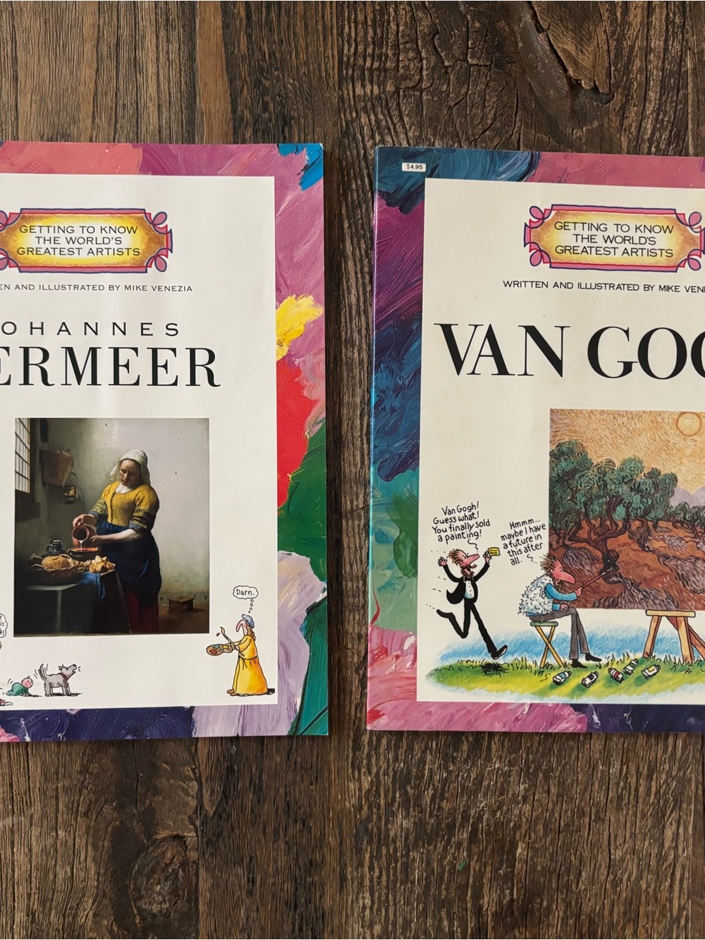 Van Gogh & Vermeer - Colorful Art Books Getting to Know the Greatest Artists